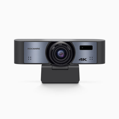 Rocware RC16 4K USB AI Webcam mit 110°FoV, 8-fachem Digitalzoom, Humanoid Tracking und automatischem Framing