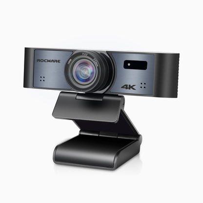 Rocware RC16 4K USB AI Webcam mit 110°FoV, 8-fachem Digitalzoom, Humanoid Tracking und automatischem Framing